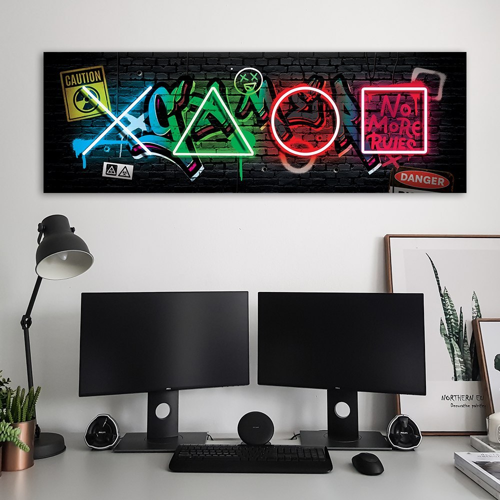 Emaga Obraz na płótnie, Kontroler abstrakcja - 150x50